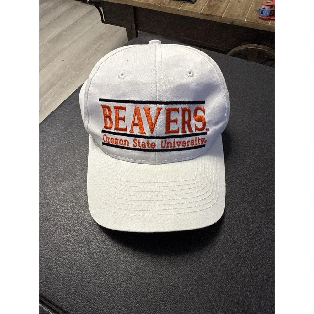 Vintage Oregon State University Beavers The Game OSFA SnapBack Hat Split Bar